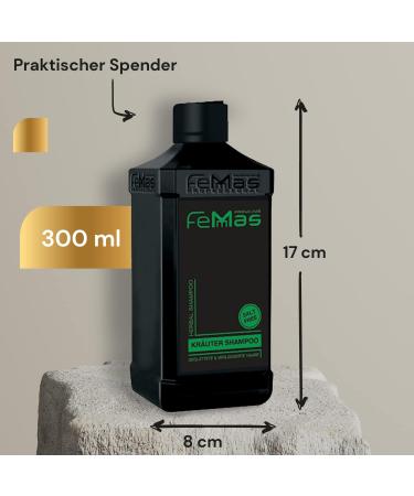  Femmas FemMas Herbal Hair Extensions Salt Free Shampoo for Extensions and Straightened Hair Professional Rich Care Professional Quality 300 ml - Buy Online on GoSupps.com