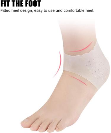 5 Pair Heel Protectors for Shoes Moisturizing Heel Socks Heel Pads Cushion Protectors Moisturizing Heel Protective Cover Wrap for Women to Heal and Treat Dry Cracked Heels(White) - Buy Online on GoSupps.com
