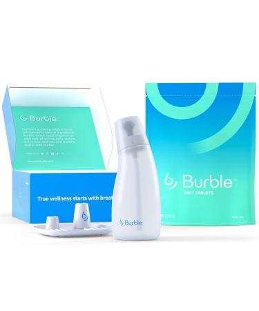 Nasal Irrigation System Starter Kit by Burble for Sinus Relief and Congestion, Nasal Cleaner for Adults & Kids - Includes Sinus Rinse Bottle, 30 Nasal Wash Tablets, & Drying Tray