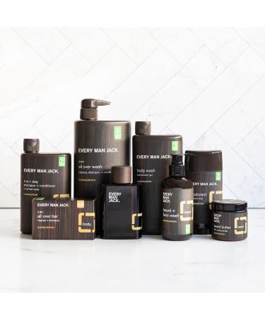 Every Man Jack Beard & Hair Conditioner - Sandalwood Fragrance - Shea Butter & Cocoa Butter - 6.7oz Twin Pack - Buy Online on GoSupps.com