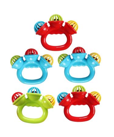 Ibasenice 15 STK Hand Bell Baby Toys - Soothing & Gripping Plastic Toys for Newborns - International Shipping Available - Buy Online on GoSupps.com