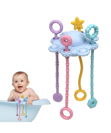 Shop Interactive Spinner Sensor Toys for Toddlers | Travel Pull String Activity for Babies | Child-Friendly Developmental Toys in Blue - Buy Online on GoSupps.com