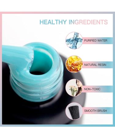 Color Changing Gel Nail Polish Set - 6 pcs Temperature Changing Mood Colors | Long Lasting Fun Nail Art Kit for Women | Soak Off UV LED Polish Gift - Buy Online on GoSupps.com