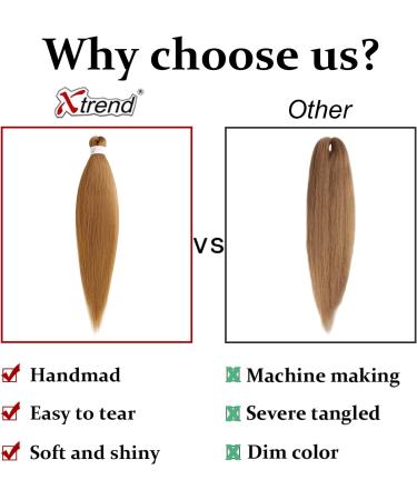 Xtrend 30 Inch EZ Braids 8Packs Copper Red Pre-Stretched Easy Braiding Hair Extensions for Box Braids Hair Hot Water Setting Synthetic Fiber Hair Extensions 350# 30 Inch (Pack of 8) 350# - Buy Online on GoSupps.com