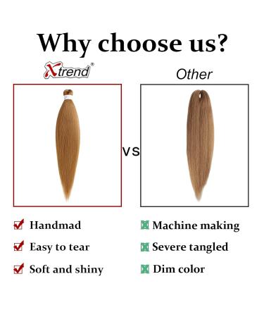 Xtrend 26 Inch Ez Braids - 8 Packs Ombre Easy Braiding Hair Extensions for Box Braids | Itch Free Water Setting Synthetic Fiber | 1B/30/26 Inch - Buy Online on GoSupps.com