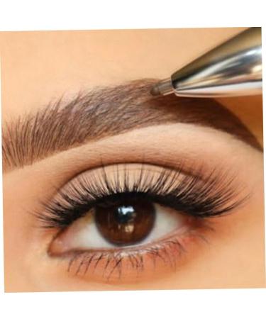 Eyebrow Contour Pen 4 in 1 Makeup Pen Multifunctional Long Lasting Rotate Defining Highlighting Eye Brow Pencil Medium 2# Medium - Buy Online on GoSupps.com