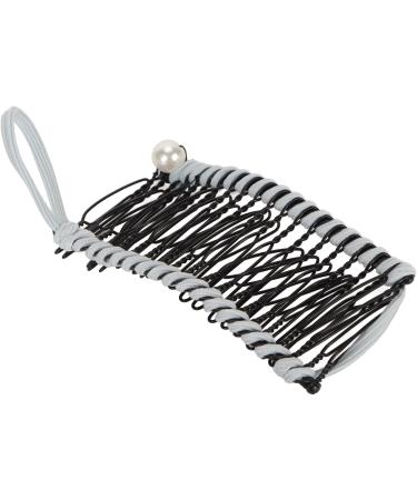 Vintage Hair Comb for Wavy Hair Stretchy Hair Comb Tool Retro Clincher Comb Banana Hair Clips for Women (Blue) - Buy Online on GoSupps.com