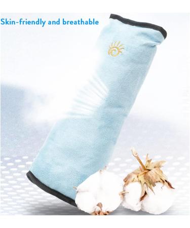 2PCS Children/Baby Seat Belt Pads - Blue/Grey Shoulder Pad & Neck Support for Safety Straps - Buy Online on GoSupps.com