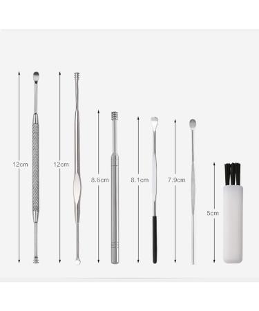 Faruta Earpick Ear Cleaner Set - Stainless Steel Ear Wax Remover Tool (7PCS) - Buy Online on GoSupps.com