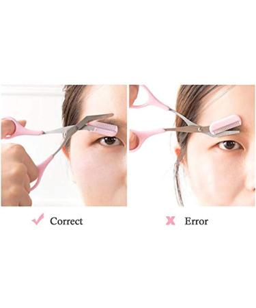 Eyebrow Trimmer Scissors with Mini Comb | Perfect Tool for Shaping and Trimming Eyebrows at Home | Makeup Tools for Men and Women - Buy Online on GoSupps.com