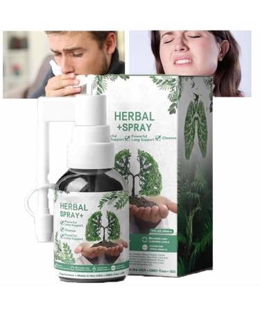 Respinature Herbal Lung Cleanse Mist-Powerful Lung Support Cleanse & Breathe 30 Ml Respinature Herbal Spray 5 Natural Plant Extracts 4 Weeks Powerful Lung Support & Cleanse & Respiratory (1pc)