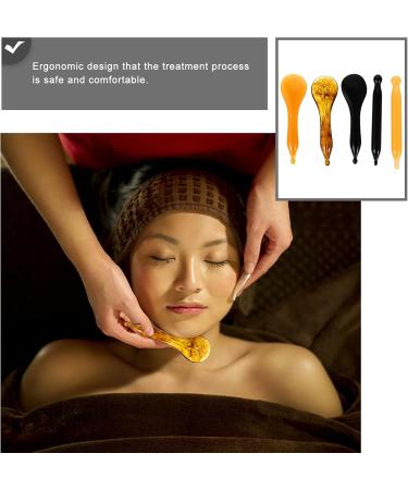 HEALLILY 5x Facial Massager - Smooth Resin Acupressure Sticks for Face Oil Massage | Reflexology Benefits | International Shipping Available - Buy Online on GoSupps.com