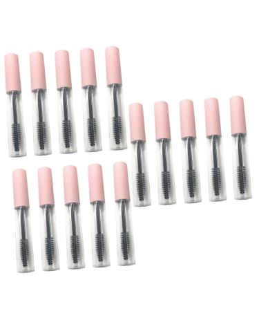 TOVINANNA 15 Pcs Mascara Tube Cosmetic Containers Eyelash Wand Bottle DIY Mascara Bottles Abs Pink