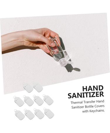 10pcs Heat Transfer Printed Bottle Covers - Travel Keychain Holders for Shampoo, Perfume & Gel - Buy Online on GoSupps.com