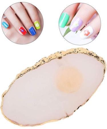 Resin Nail Art Palettes Resin Mini Nail Art Gel Polish Color Mixing Plate Tips Display Holder Manicure Tool Nail Art Painting Gel Plalette (white) - Buy Online on GoSupps.com