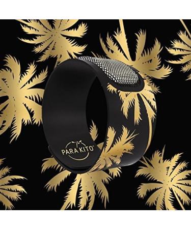 PARA'KITO Mosquito Repellent Wristband - Waterproof Outdoor Pest Bracelet with Natural Essential Oils - Gold Edition Party Wristbands (Miami) - Buy Online on GoSupps.com