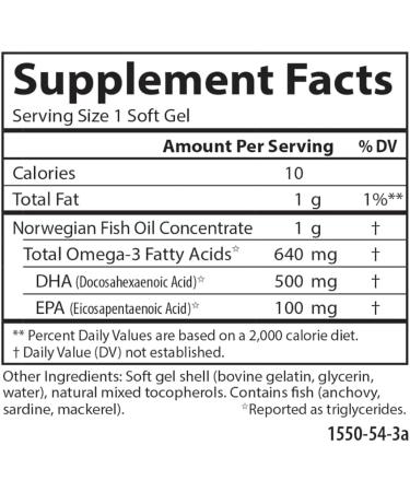 Bloomingdale IL 60108 Norwegian fish oil concentrate super DHA gemstones 500 mg DHA 60 + 20 softgels - Buy Online on GoSupps.com