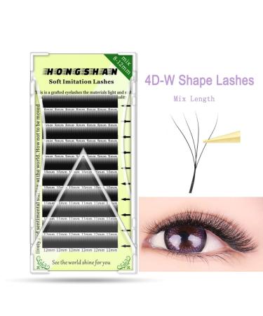Shop W Lashes 0.05mm C/D Curl 4D Mink Eyelashes - Natural Soft and Premade Volume Fans for Stunning Eyelash Extensions - Buy Online on GoSupps.com