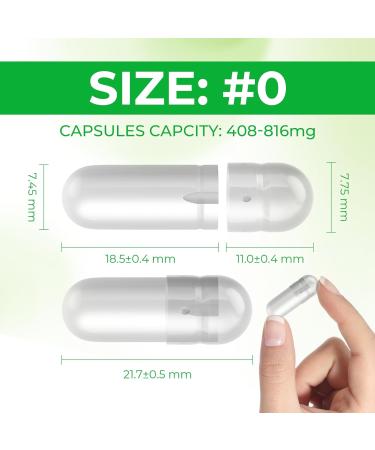 Buy Antaijn Empty Vegan Capsules Size 0 - 500 Clear Capsules for DIY Filling | Compatible with Capsule Filler | Leak-Proof Design - Buy Online on GoSupps.com