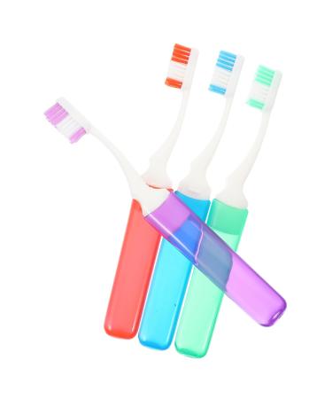Homsfou 8 Stk Travel Fine toothbrush Manual toothbrush tongue toothbrush travel toothbrush toothbrush with soft bristles wear -resistant toothbrush household cleaning brush pp 1 piece (1 Pack) as shown