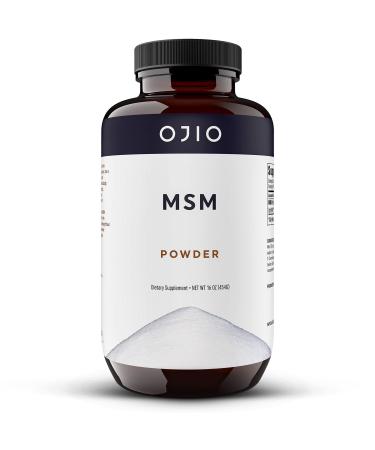 Ojio Pure MSM OptiMSM Powder is Kosher | Vegan | Gluten Free | Non-GMO | No Pesticides or Herbicides -16 Ounce 1 Pound (Pack of 1)