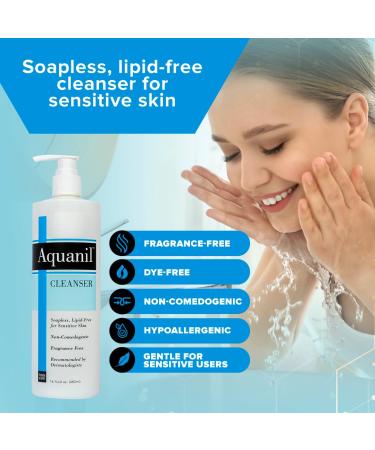 Person & Covey Aquanil Cleanser - Lipid-Free Sensitive Skin Cleanser Non-Comedogenic Gentle Cleanser - Soap Free Cleanser with 7 Ingredients Fragrance-Free Skin Care Cleanser - 3 Pack 16 Fl. Oz. - Buy Online on GoSupps.com