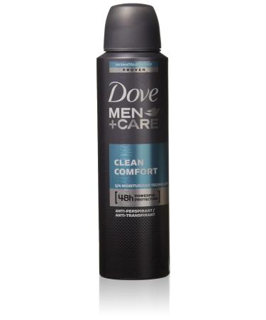 New Dove Men+Care Clean Comfort Anti-Perspirant Deodorant Spray 150 Ml/5.0oz (4 Can) - Buy Online on GoSupps.com