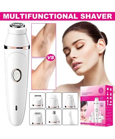 Multifunctional Hair Removal for Face 7 in 1 Women Body and Face Epilator Instant Painless Smooth Electric Facial Hair Remover Cordless Rechargeable Hair Razor Shaver Kit for All Skin Types - Buy Online on GoSupps.com