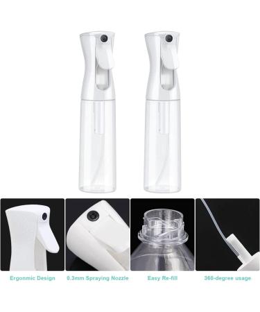 2 Pack 6.7oz Empty Continuous Spray Bottles - Ultra Fine Mister for Cooking, Cleaning, Hairstyling - Propellant Free - Clear 200ml - Buy Online on GoSupps.com