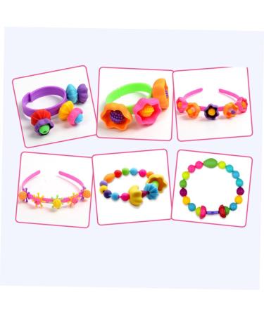 KONTONTY 1 Box Toys Bracelets DIY Necklaces Beads Little Girl Jewelry Jewelry Cute Bracelets for Little Girl Necklace Necklace Rayan Toys for Pop Snap Beads - Buy Online on GoSupps.com