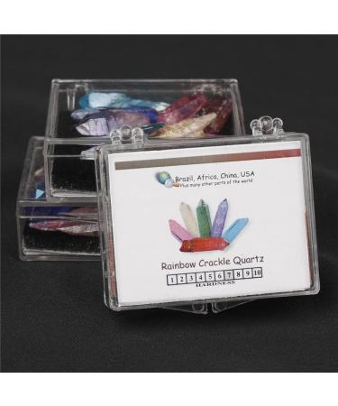 Natural Crystal Rough 1Box Natural White Crystal Quartz Stones Raw Minerals Plating Colors Colorful Specimen - (Color: 1BOX) - Buy Online on GoSupps.com