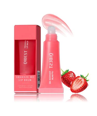 Lip Balm Moisturising Lip Balm Lip Mask for Day&Night Lip Care Infused With Hyaluronic Acid Lighten Dark Lip Color Reduce Lip Lines&Wrinkle Lip Repair Strawberry #02 02# Strawberry