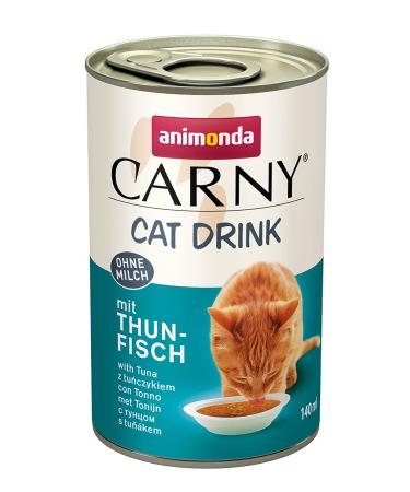 Animonda Carny Cat Drink supplementary feed for cats cats soup with tuna cat food wet 24 x 140 ml brown tuna 24 pieces (1 Pack)