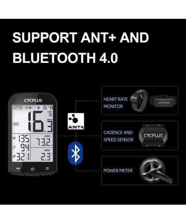 Cycplus GPS Bicycle Computer - Waterproof Wireless Speedometer & Mileage Counter with Ant+ - 2.9 LCD M1+ Z1 - Buy Online on GoSupps.com