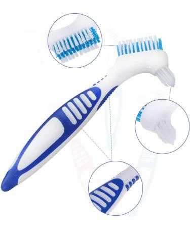 Ergonomic Double-Sided Denture Brush - Best Toothbrush for Dentures (Green) - Buy Online on GoSupps.com