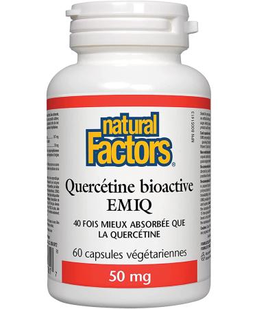 Natural Factors Bioactive Quercetin EMIQ 50 mg - 60 Vegetarian Capsules for Immune Support - Buy Online on GoSupps.com