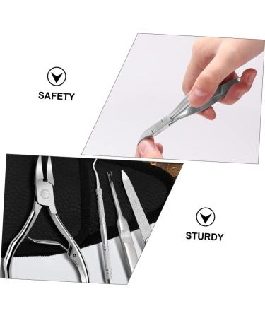 FRCOLOR Pedicure Tool 1 Set Manicure 2-Piece Set Cuticle Nail Pedicure Tools Pedicure Nippers Ingrown Toe Clipper Pedicure Nail Toenail Brush Skin Nippers Care Stainless Steel Nail Set - Buy Online on GoSupps.com