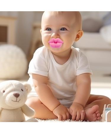 Shop Hixnug Funny Baby Pacifier - Soft Silicone Cute Kisses Lips Design in 4 Colors | Perfect Gift for Babies & Toddlers - Buy Online on GoSupps.com