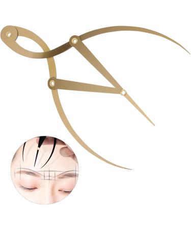 NOLITOY 1pc Eyebrow Positioning Ruler Measure Eyebrows for Microblading Eyebrow Mapping Tool Gold Scale 16.5x5.4cm Golden - Buy Online on GoSupps.com