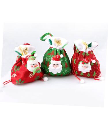 Healvian 3pcs Non-woven Party Fabric Bags Portable Home Handbag Bag Christmas Themed Candy Decorations - Buy Online on GoSupps.com