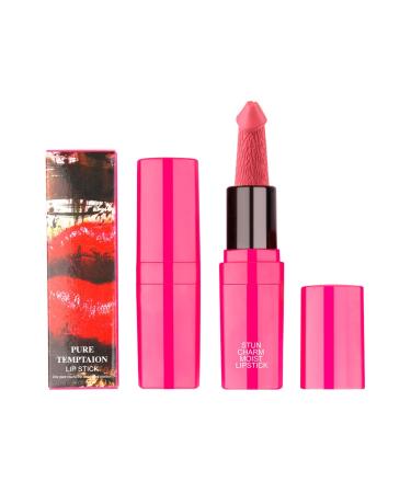 Creative Styling Head Matte Velvety Lipstick Moisturize Long Lasting High Pigmented Funny Lip Tint 1 Count (Pack of 1) A03