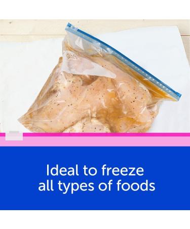 Ziploc Large Food Storage Freezer Slider Bags Power Shield Technology for More Durability 24 Count L (24 Count) - Buy Online on GoSupps.com