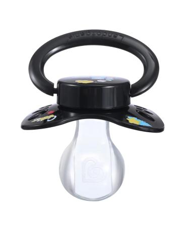Landofgenie Printed Pacifier - Adult Size Large Shield 2 Pack (Black & White) | International Shipping Available - Buy Online on GoSupps.com