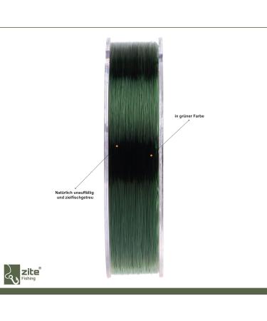Zite Fishing Monofilament Line 550m - High Strength 0.35mm for Trout Eel & Pike | True Colors | International Shipping - Buy Online on GoSupps.com