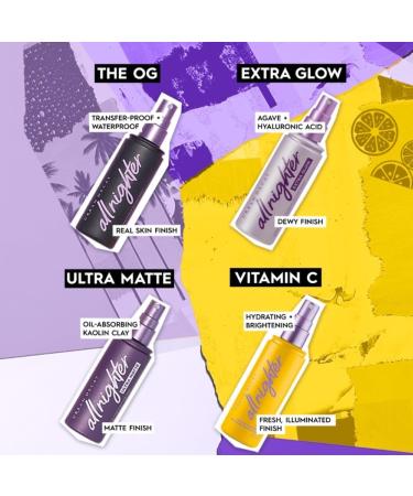 Urban Decay All Nighter Makeup Setting Spray - Long-Lasting Vegan Formula for 16-Hour Wear - Oil-Free, Extra Glow Finish - Buy Online on GoSupps.com