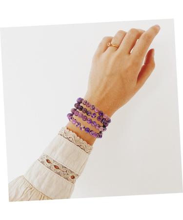 COHEALI 2pcs Beads Delicate Bracelet Beaded Bracelet Bead Bracelet Stone Jewelry Stone Bracelet Decorative Bracelet Stone Bead Jewelry Beaded Decor Turquoise Purple Emperor Stone Necklace Purple 0.80X0.80X0.80CM - Buy Online on GoSupps.com