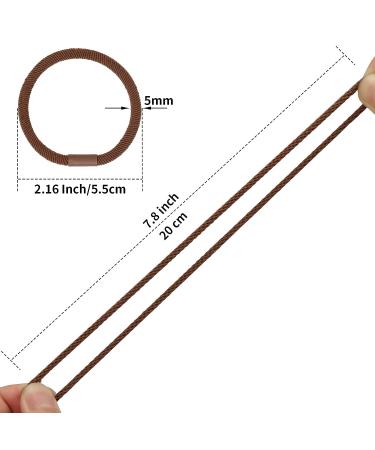 Zou.Rena 40pcs Hair Ties for Women - Elastic Rubber Bands for Thick Hair | Ponytail Holders with 4pcs Claw Clips Set - Buy Online on GoSupps.com