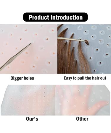 5 Piece Set Highlighting Cap Highlighting Kit Highlights Hair Dye Kit Hair Coloring Brushes And Needle Highlighting Frosting Cap Professional Salon Silicone Hairdressing Tools For Women Men - Buy Online on GoSupps.com