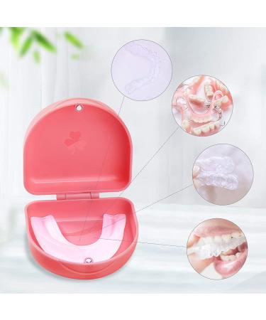 2 Pack Pink Orthodontic Retainer Case Set - Solid Retainer Holder - Buy Online on GoSupps.com