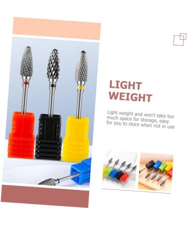 HONMEET Nail Polisher Specialty Tools Russian Manicure Drill Bits Nail Drill Tips Drill Bits Heads Cuticle Sanding Brocas Para Drill Nails Manicure Salon Supplies Kit Tungsten Steel Alloy 7x1.3cm As Shown 1 - Buy Online on GoSupps.com